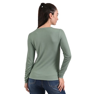 Foto 3 | Foto 3 | Blusa Supply Company Manga Larga Cuello V Verde Laurel