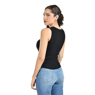 Foto 3 | Foto 3 | Blusa De Canalé Sin Mangas /juvenil 0282 (negro) Negro