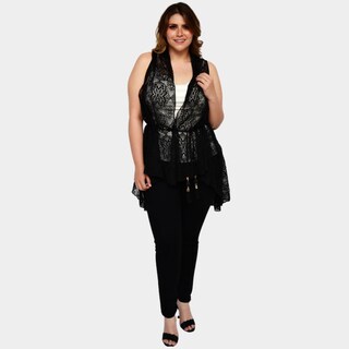 Foto 4 | Foto 4 | Ensamble Tejido ROMAN FASHION 8076 color Negro Talla Extra
