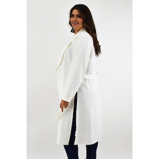 Foto 2 | Foto 2 | Gabardina con Cinto Roman Fashion Blanca Tallas Extras