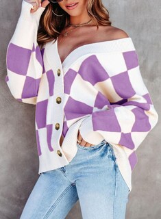 Foto 2 | Foto 2 | Jersey Tipo Cárdigan Dokotoo Fashion Con Cuello En V A Cuadros Para Mujer - Venta Internacional.
