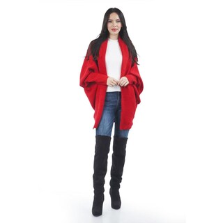 Foto 6 | Foto 6 | Cardigan De Manga Murcielago Roman Fashion /juvenil, 300 (rojo) Rojo