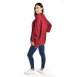 Foto 2 | Foto 2 | Cardigan De Punto Roman Fashion /juvenil, 41849 (rojo) Rojo