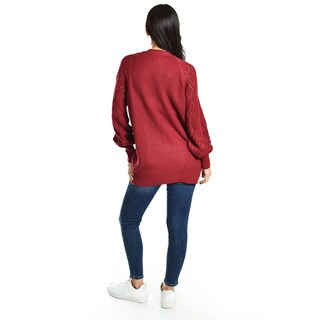 Foto 3 | Foto 3 | Cardigan De Punto Roman Fashion /juvenil, 41849 (rojo) Rojo