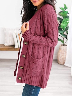 Foto 3 | Foto 3 | Jersey Tipo Cárdigan Prettygarden De Punto Con La Parte Delantera Abierta Para Mujer - Venta Internacional.