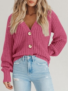 Foto 4 | Foto 4 | Jersey Tipo Cárdigan Prettygarden Para Mujer, De Punto Grueso, Gris Y Rosa - Venta Internacional.