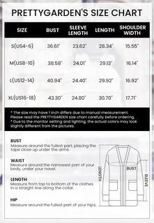 Foto 6 | Foto 6 | Jersey Tipo Cárdigan Prettygarden Para Mujer, Tejido Trenzado, Azul Lago - Venta Internacional.