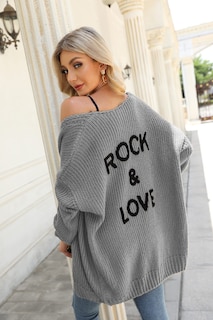 Foto 7 | Foto 7 | Jersey Tipo Cárdigan Prettygarden Para Mujer, Parte Delantera Abierta, Gris, Talla S - Venta Internacional.