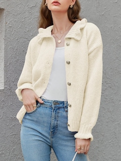 Foto 3 | Foto 3 | Cárdigan Saodimallsu De Punto Con Volantes Y Botones Para Mujer - Venta Internacional.