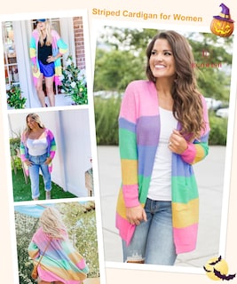 Foto 3 | Foto 3 | Suéteres Ecowish, Ligeros, Con Bloques De Color Rosa, Para Mujer - Venta Internacional.