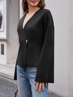 Foto 5 | Foto 5 | Suéter Tipo Cárdigan Saodimallsu Con Cuello En V Y Manga Larga Para Mujer - Venta Internacional.
