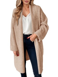 Foto 1 | Foto 1 | Jersey Largo Tipo Cárdigan Saodimallsu De Punto Grueso Para Mujer - Venta Internacional.