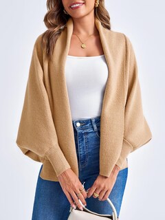 Foto 4 | Foto 4 | Jersey Tipo Cárdigan Saodimallsu De Punto Grueso Con Parte Delantera Abierta Para Mujer - Venta Internacional.