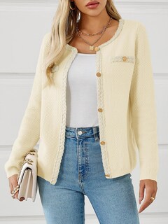Foto 2 | Foto 2 | Chaqueta De Otoño De Punto Trenzado Saodimallsu, Suéter Tipo Cárdigan, Para Mujer - Venta Internacional.