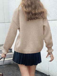 Foto 5 | Foto 5 | Cárdigan Saodimallsu De Punto Con Volantes Y Botones Para Mujer - Venta Internacional.