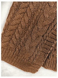 Foto 4 | Foto 4 | Jersey Tipo Cárdigan Soly Hux Para Mujer, Cuello En V, Tejido Marrón - Venta Internacional.