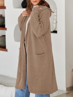Foto 6 | Foto 6 | Cárdigan Saodimallsu De Punto Largo Con Capucha Para Mujer - Venta Internacional.