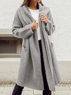 Foto 2 | Foto 2 | Chaqueta Saodimallsu Para Mujer, Extragrande, Con Capucha Larga, Gris - Venta Internacional.