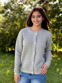 Foto 4 | Foto 4 | Jersey Tipo Cárdigan Dokotoo De Punto Abierto Con Botones En La Parte Delantera Gris Para Mujer - Venta Internacional.