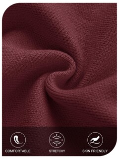 Foto 5 | Foto 5 | Jersey Tipo Cárdigan Merokeety Para Mujer, De Gran Tamaño, Color Rojo Vino, Talla Pequeña - Venta Internacional.