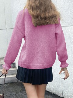 Foto 5 | Foto 5 | Chaqueta Saodimallsu Ruffle Para Mujer Poliéster Rosa - Venta Internacional.