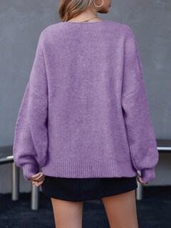 Foto 5 | Foto 5 | Jersey Tipo Cárdigan Saodimallsu Para Mujer Con Lazo En La Parte Delantera Y Manga Abullonada - Venta Internacional.