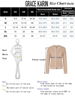 Foto 5 | Foto 5 | Chaqueta Tipo Suéter Grace Karin De Punto De Tweed De Manga Larga Para Mujer - Venta Internacional.