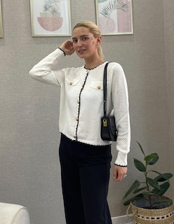 Foto 6 | Foto 6 | Cárdigan Grace Karin, Suéter Ligero Blanco Para Mujer 2024 - Venta Internacional.