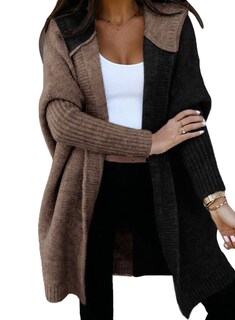 Foto 2 | Foto 2 | Cárdigan Astylish Para Mujer, Casual, Con Capucha, Color Negro - Venta Internacional.