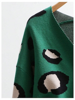 Foto 4 | Foto 4 | Suéter Con Cuello En V Y Estampado De Tigre De Leopardo Para Mujer, Wdirara - Venta Internacional.