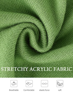 Foto 5 | Foto 5 | Jersey Tipo Cárdigan Yimoon Con Cuello Con Volantes, Color Verde, Para Mujer - Venta Internacional.