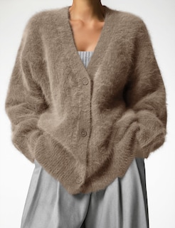 Foto 4 | Foto 4 | Jersey Tipo Cárdigan Yimoon Fuzzy Con Cuello En V Y Botones Para Mujer - Venta Internacional.