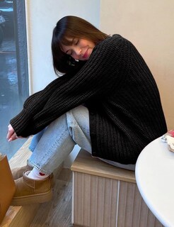 Foto 6 | Foto 6 | Jersey Tipo Cárdigan Yimoon Para Mujer, Cuello Redondo, Y2k, Negro, 2024 - Venta Internacional.