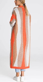 Foto 2 | Foto 2 | Chaqueta Tipo Cárdigan Para Mujer, Chouyatou, Color Naranja - Venta Internacional.