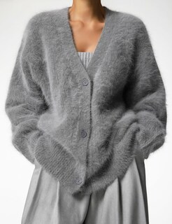 Foto 2 | Foto 2 | Jersey Tipo Cárdigan Yimoon Fuzzy Con Cuello En V Y Botones Para Mujer - Venta Internacional.