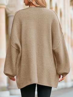 Foto 5 | Foto 5 | Jersey Tipo Cárdigan Saodimallsu De Punto Grueso De Gran Tamaño Para Mujer - Venta Internacional.