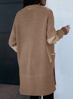 Foto 3 | Foto 3 | Suéter Tipo Cárdigan Elegante Talla Grande Manga Larga Para Mujer - Venta Internacional.