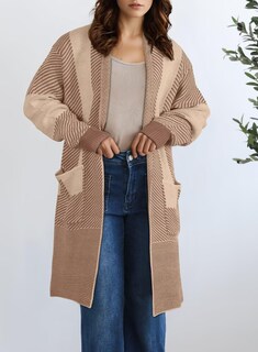 Foto 6 | Foto 6 | Suéter Tipo Cárdigan Elegante Talla Grande Manga Larga Para Mujer - Venta Internacional.