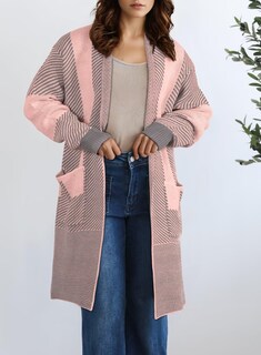 Foto 6 | Foto 6 | Jersey Tipo Cárdigan Astylish Chunky Para Mujer Color Rosa Claro Talla L - Venta Internacional.
