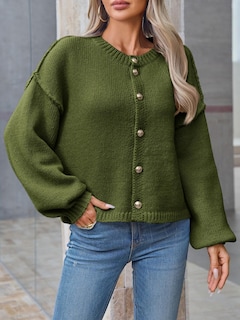 Foto 4 | Foto 4 | Jersey Tipo Cárdigan Saodimallsu De Punto Grueso De Gran Tamaño Para Mujer - Venta Internacional.