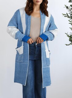 Foto 6 | Foto 6 | Suéter Tipo Cárdigan Elegante A La Moda Para Mujer Color Azul Cielo - Venta Internacional.