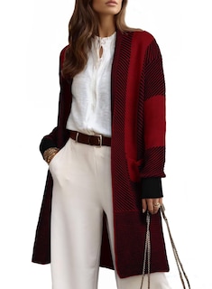 Foto 4 | Foto 4 | Suéter Astylish De Punto Extragrande Para Mujer Color Rojo Oscuro - Venta Internacional.
