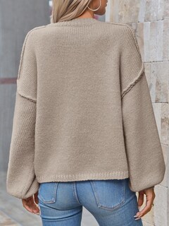 Foto 5 | Foto 5 | Jersey Tipo Cárdigan Saodimallsu De Punto Grueso De Gran Tamaño Para Mujer - Venta Internacional.