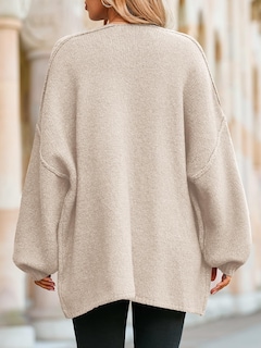 Foto 5 | Foto 5 | Jersey Tipo Cárdigan Saodimallsu De Punto Grueso De Gran Tamaño Para Mujer - Venta Internacional.
