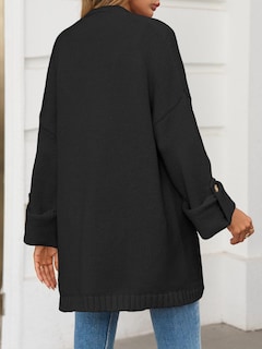 Foto 5 | Foto 5 | Jersey Tipo Cárdigan Saodimallsu Para Mujer De Gran Tamaño Largo Negro - Venta Internacional.