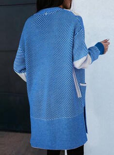 Foto 3 | Foto 3 | Jersey Tipo Cárdigan Astylish Chunky Para Mujer Color Azul Cielo Talla L - Venta Internacional.