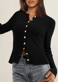 Foto 7 | Foto 7 | Jersey Tipo Cárdigan Prettygarden Para Mujer De Punto Acanalado De Otoño 2025 - Venta Internacional.