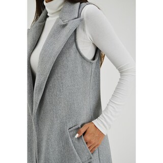 Foto 4 | Foto 4 | Chaleco con Solapa Roman Fashion Juvenil 2953 color Gris