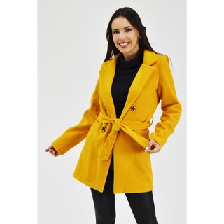 Foto 1 | Foto 1 | Abrigo Tipo Wrap Roman Fasion AB-ELY-2947 Amarillo