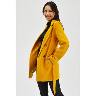 Foto 2 | Foto 2 | Abrigo Tipo Wrap Roman Fasion AB-ELY-2947 Amarillo